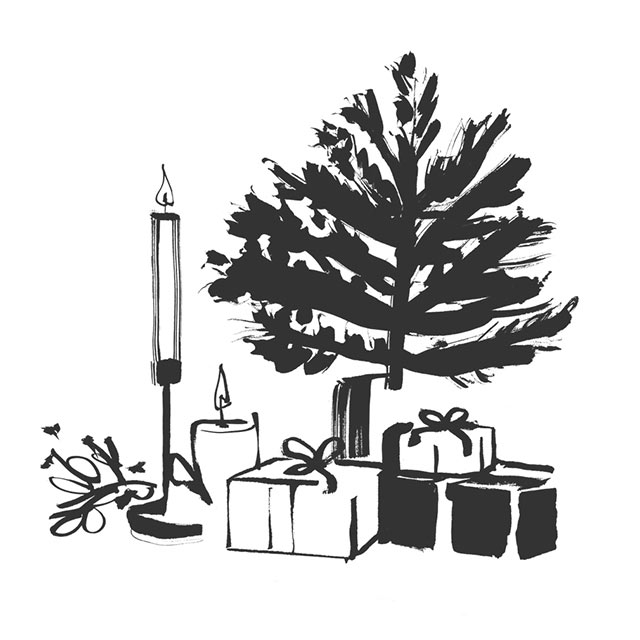 Illustration eines Weihnachtsbaumes