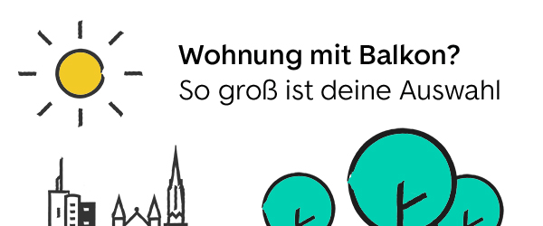 Wohnung mit Balkon: So groß ist deine Auswahl